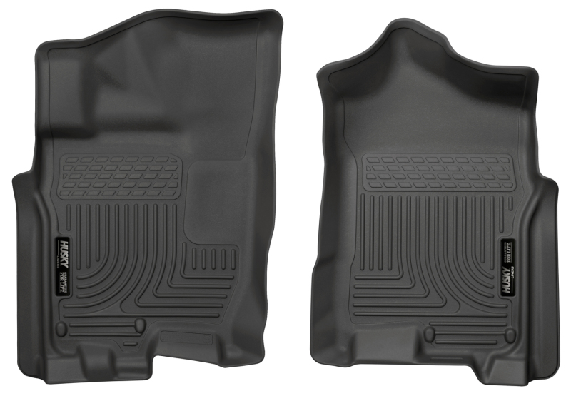 Nissan Titan XD Floor Mats - Front - Husky Liners - WeatherBeater - Black - 2016